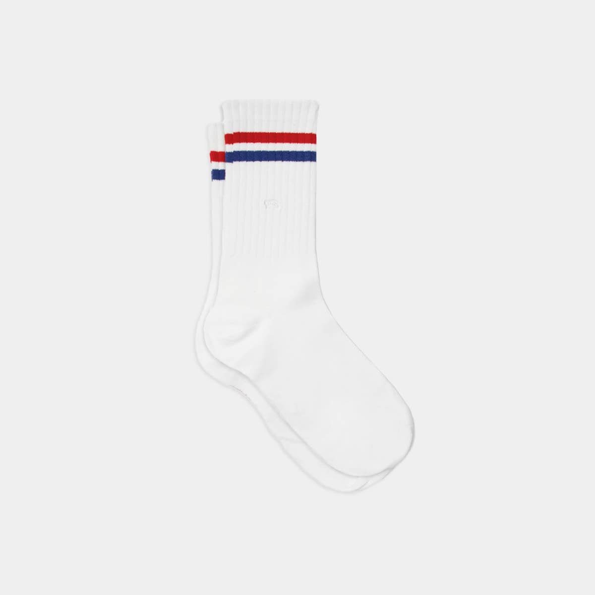 Retro combed cotton socks - French white: One size