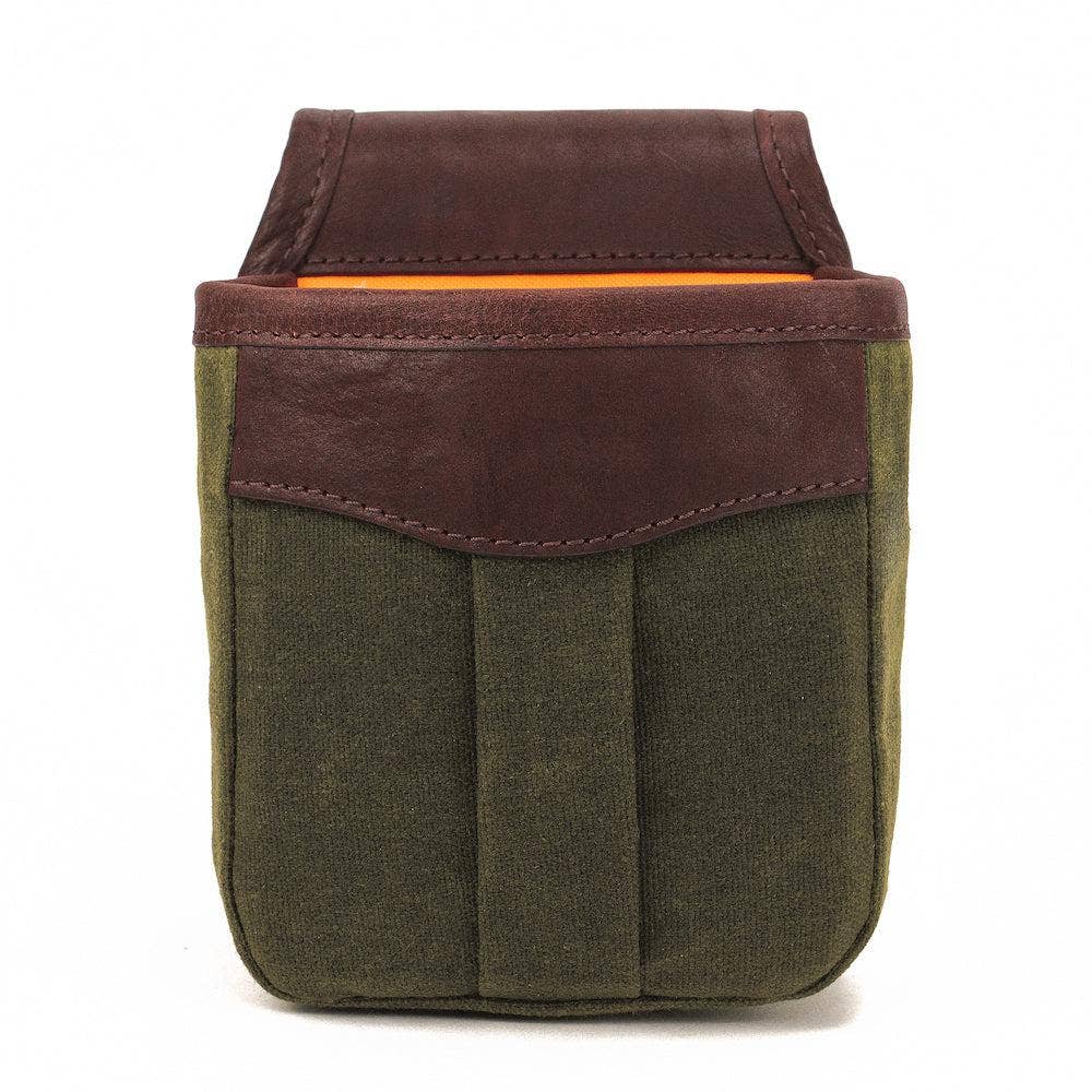 White Wing Waxed Canvas Hunting Single Belt Pouch: Vintage Camo / Smoke