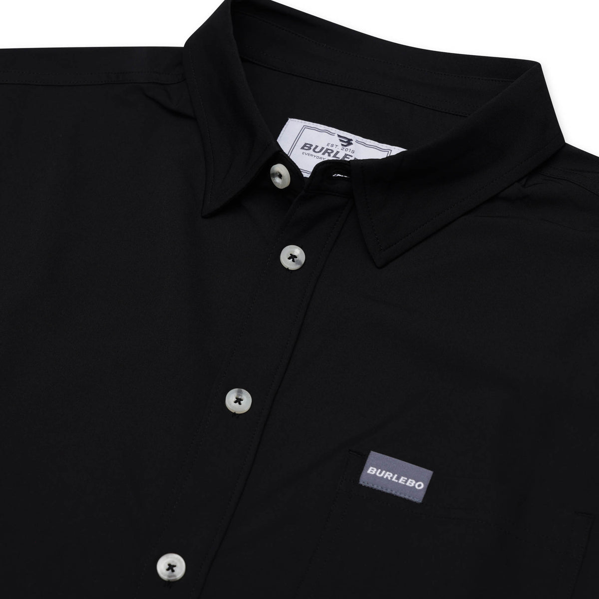 Performance Button Up - Heather Black: XXLarge