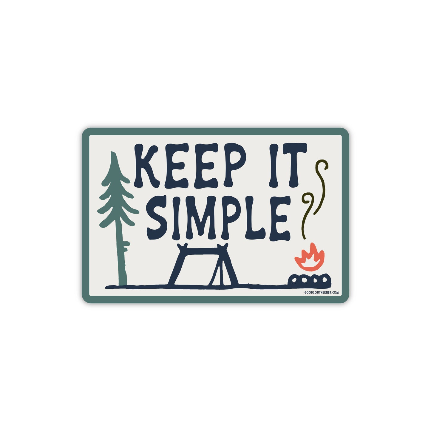Keep It Simple Sticker