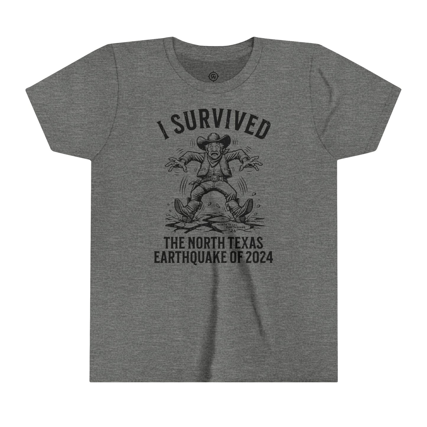 "I Survived the North Texas Earthquake of 2024!" Youth T-Shirt