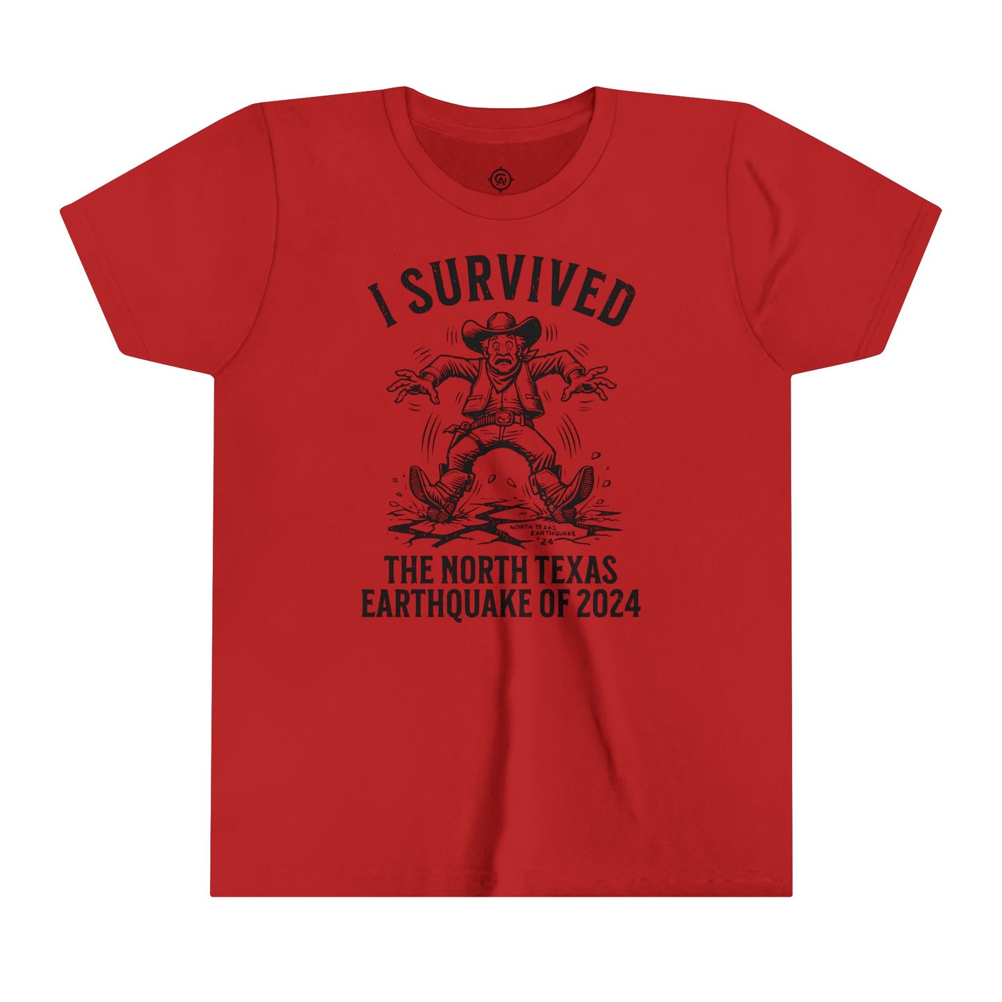 "I Survived the North Texas Earthquake of 2024!" Youth T-Shirt