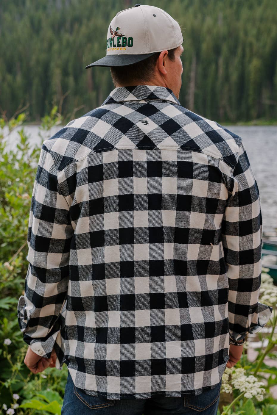 Flannel Shirt - Black Buffalo: Large