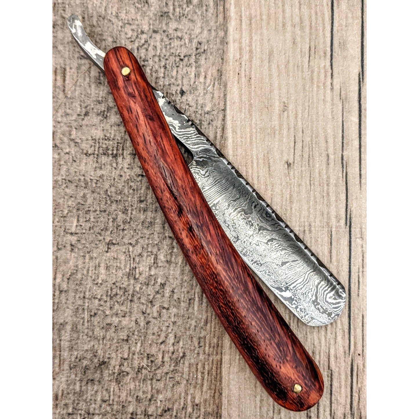 HTK Damascus StraightRazor / Shave / Handmade / Custom