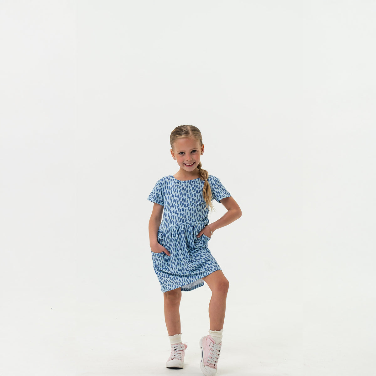 Youth Moxie Dress - Bluebonnet