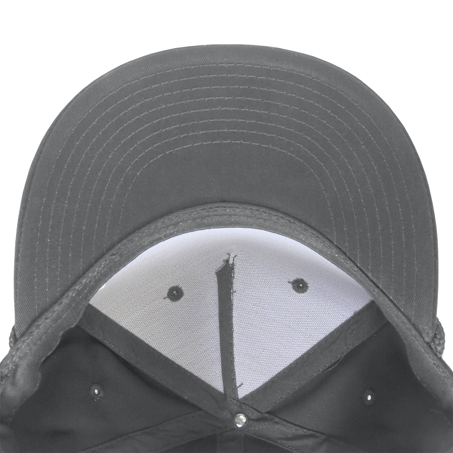 Decky 1041 - Classic Flat Bill Golf Hat with Rope, Snapback: Black