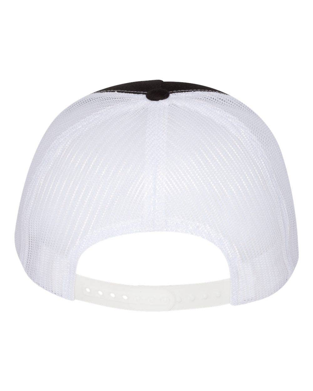 YP Classics®, Yupoong 6006 - Flat Bill Trucker Cap - 6006: White