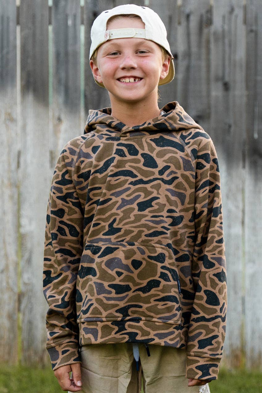Youth - Fleece Hoodie - Gauge Camo: Medium (8)