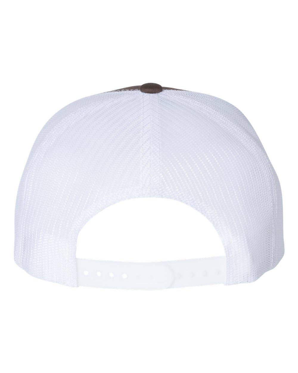 YP Classics®, Yupoong 6006 - Flat Bill Trucker Cap - 6006: White