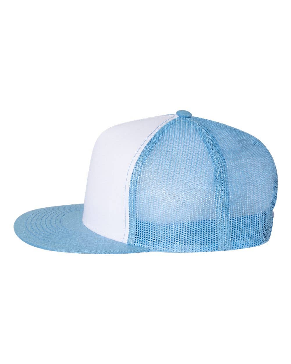 YP Classics®, Yupoong 6006 - Flat Bill Trucker Cap - 6006: White