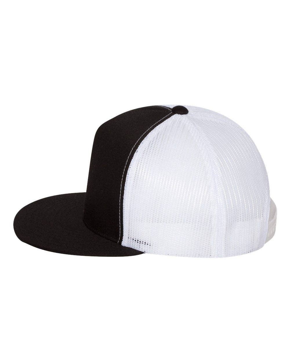YP Classics®, Yupoong 6006 - Flat Bill Trucker Cap - 6006: White