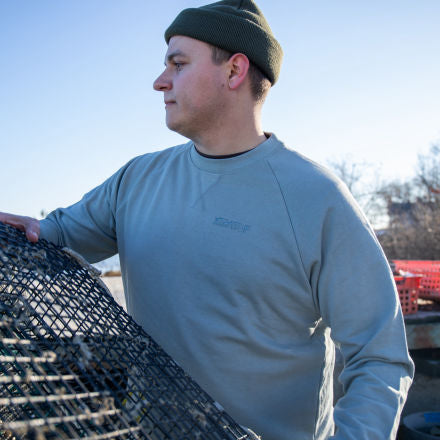 XTRATUF Crewneck French Terry Sweatshirt- Nuetral Grey