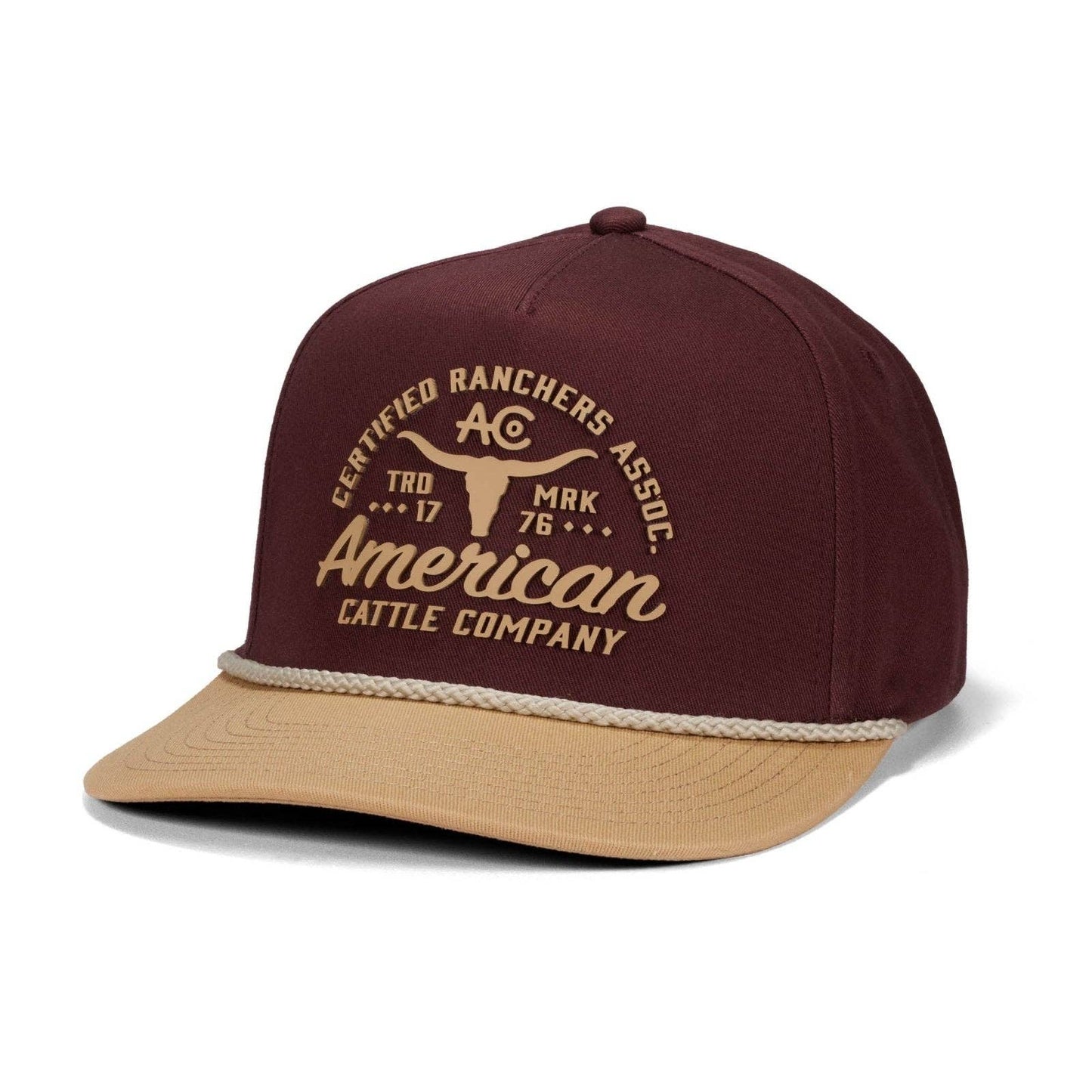 Certified Ranchers Association Hat: White/Khaki