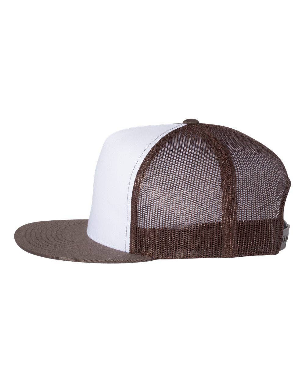 YP Classics®, Yupoong 6006 - Flat Bill Trucker Cap - 6006: White