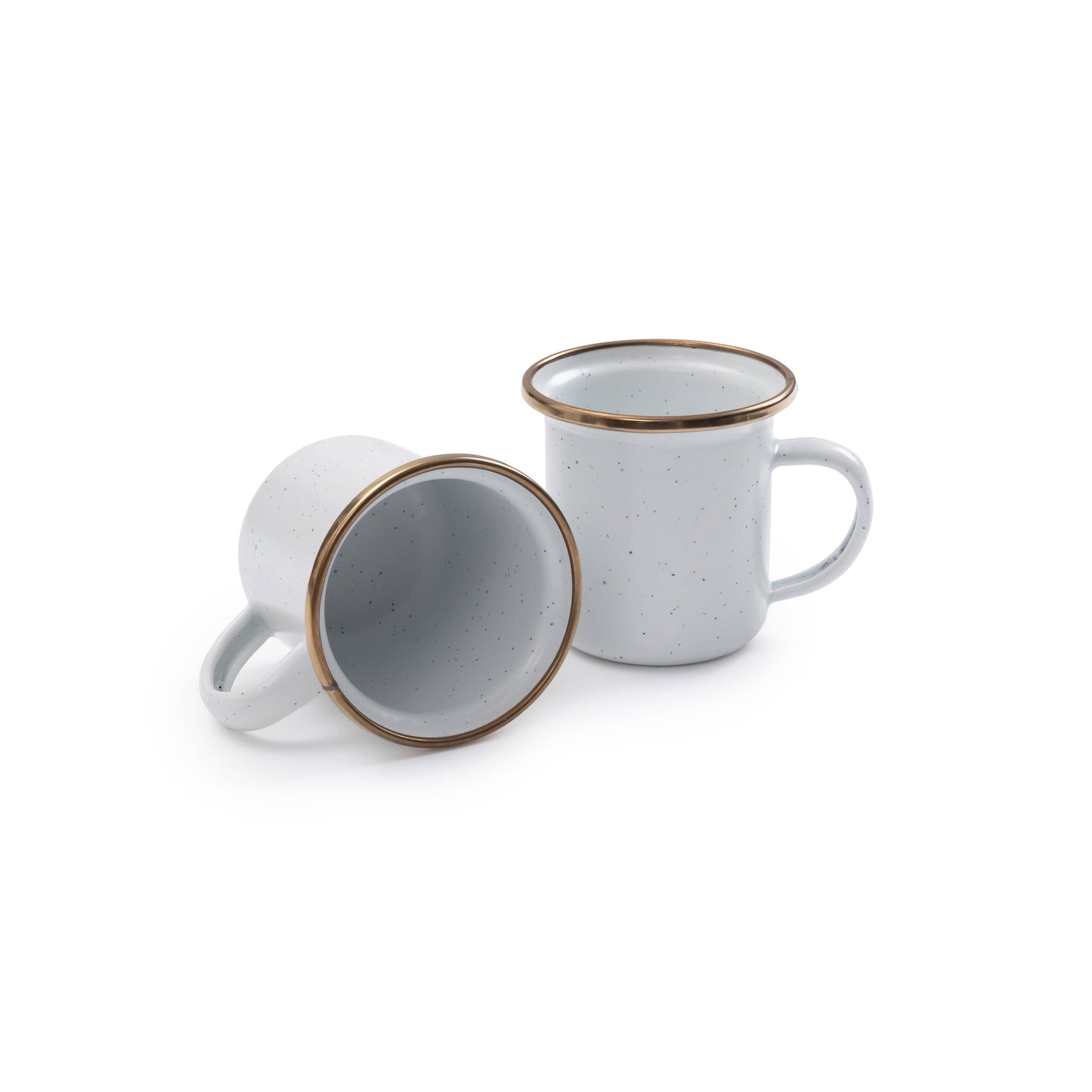Enamel Espresso Cup (Set of 2): Slate Grey