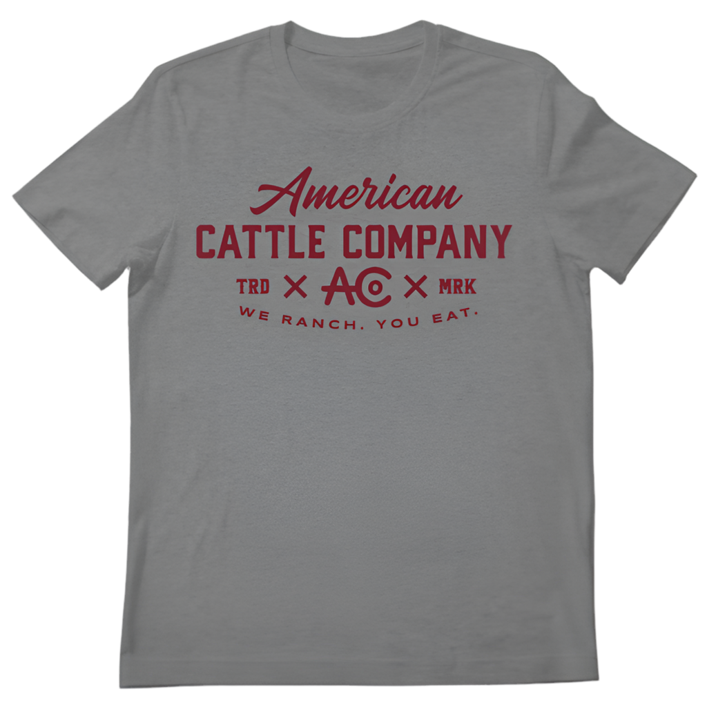 We Ranch You Eat Tee-Heather Gray: XL