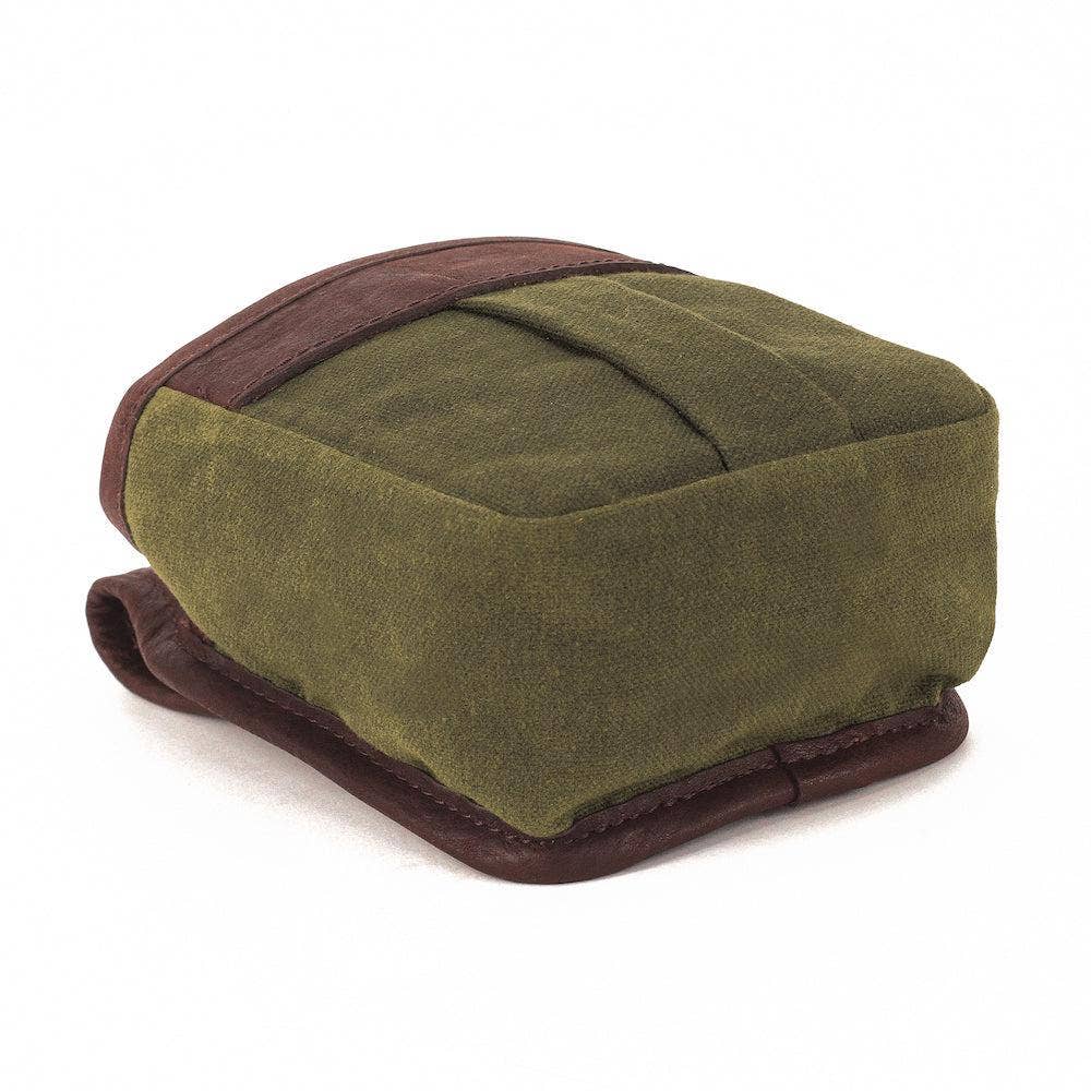 White Wing Waxed Canvas Hunting Single Belt Pouch: Vintage Camo / Smoke