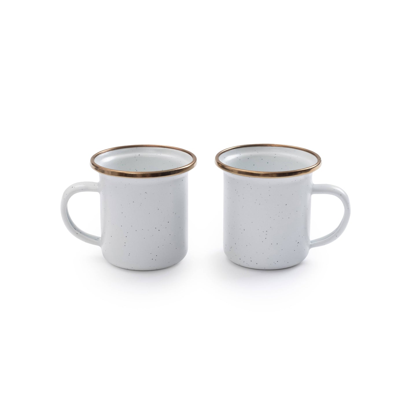Enamel Espresso Cup (Set of 2): Slate Grey
