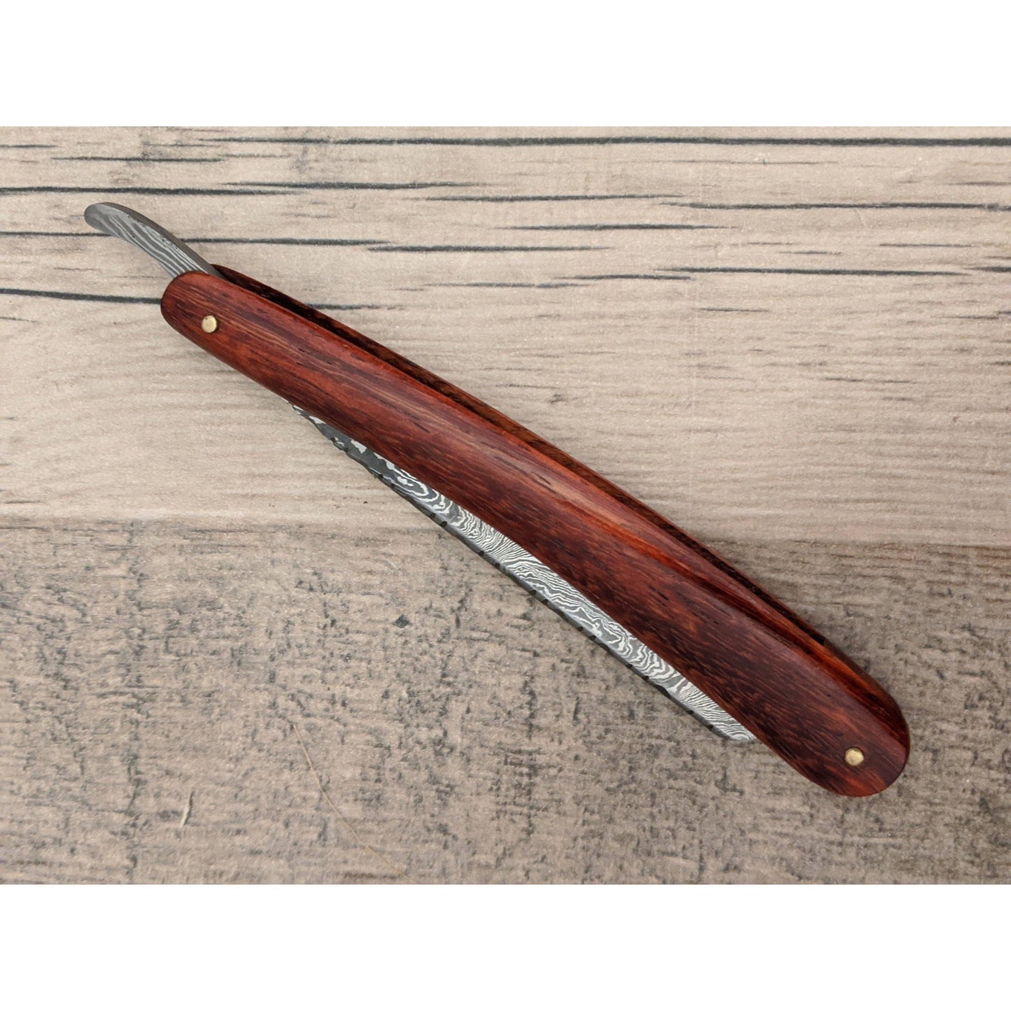 HTK Damascus StraightRazor / Shave / Handmade / Custom