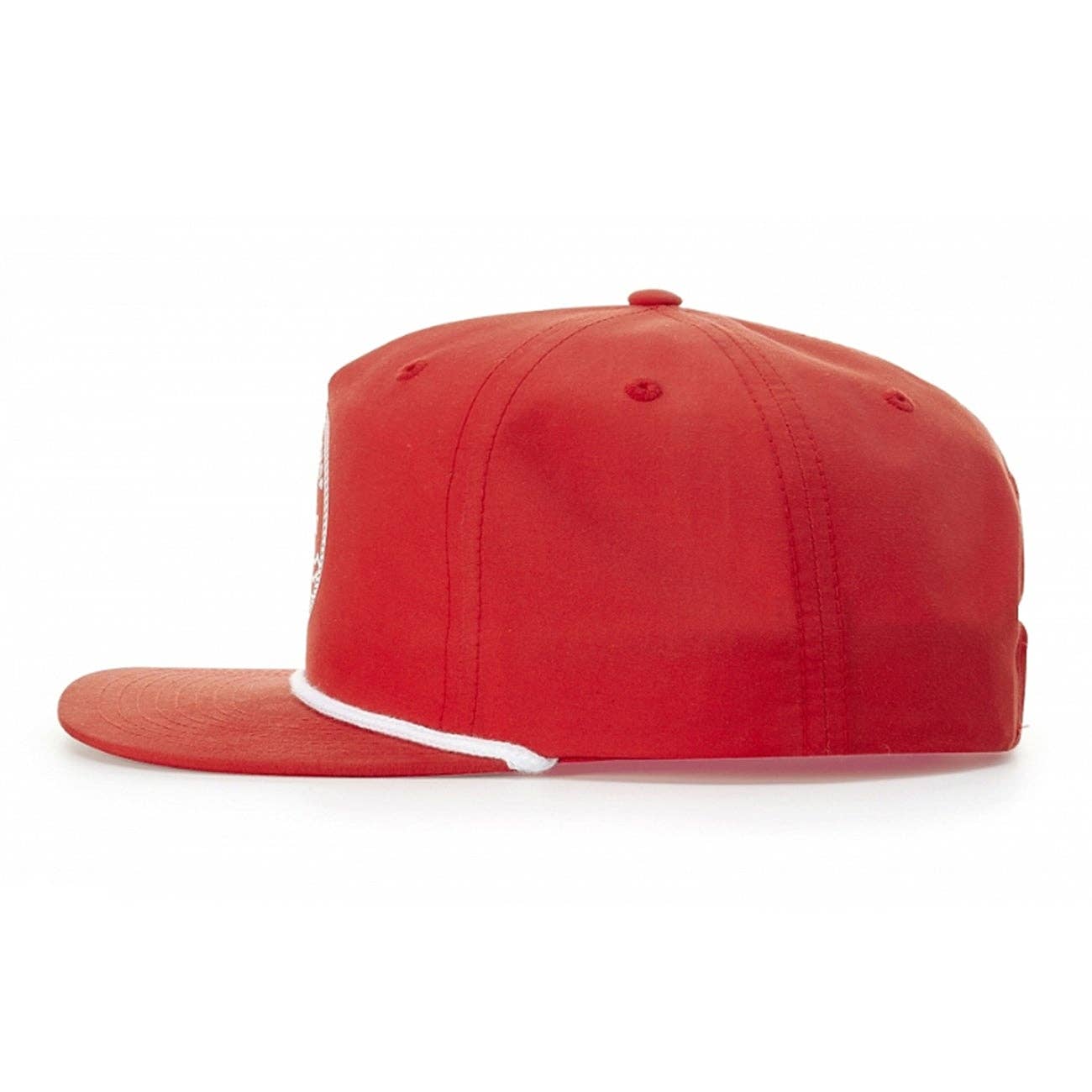 Richardson 256 Grandpa Pinch 5-Panel Hat, Rope Cap, Umpqua: Red/White