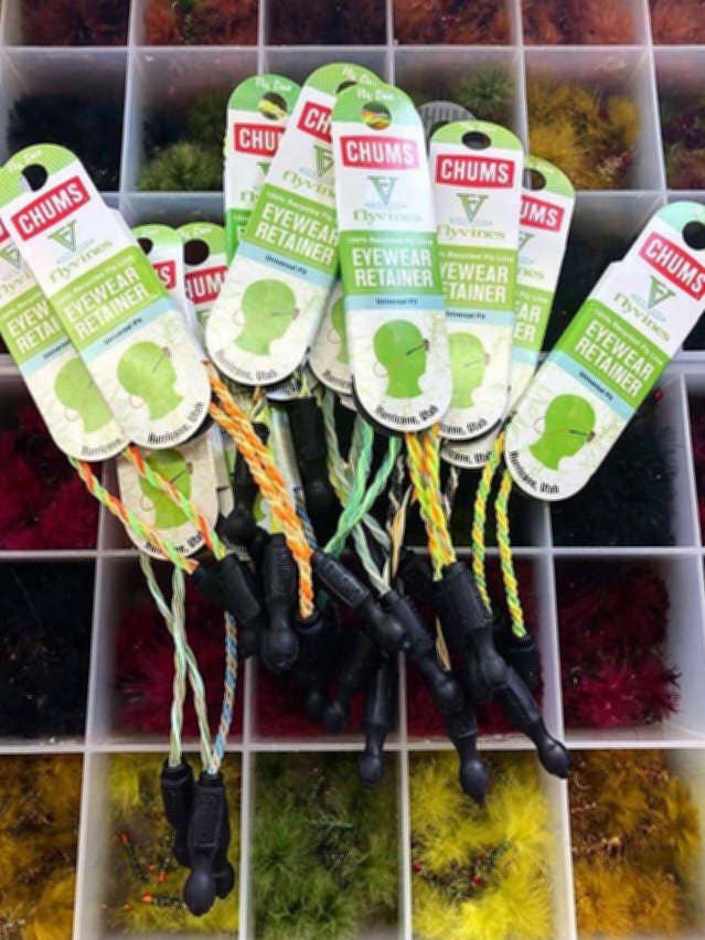 Chums Flyvines Recycled Fly Line Sunglass Retainer: Mix of colors