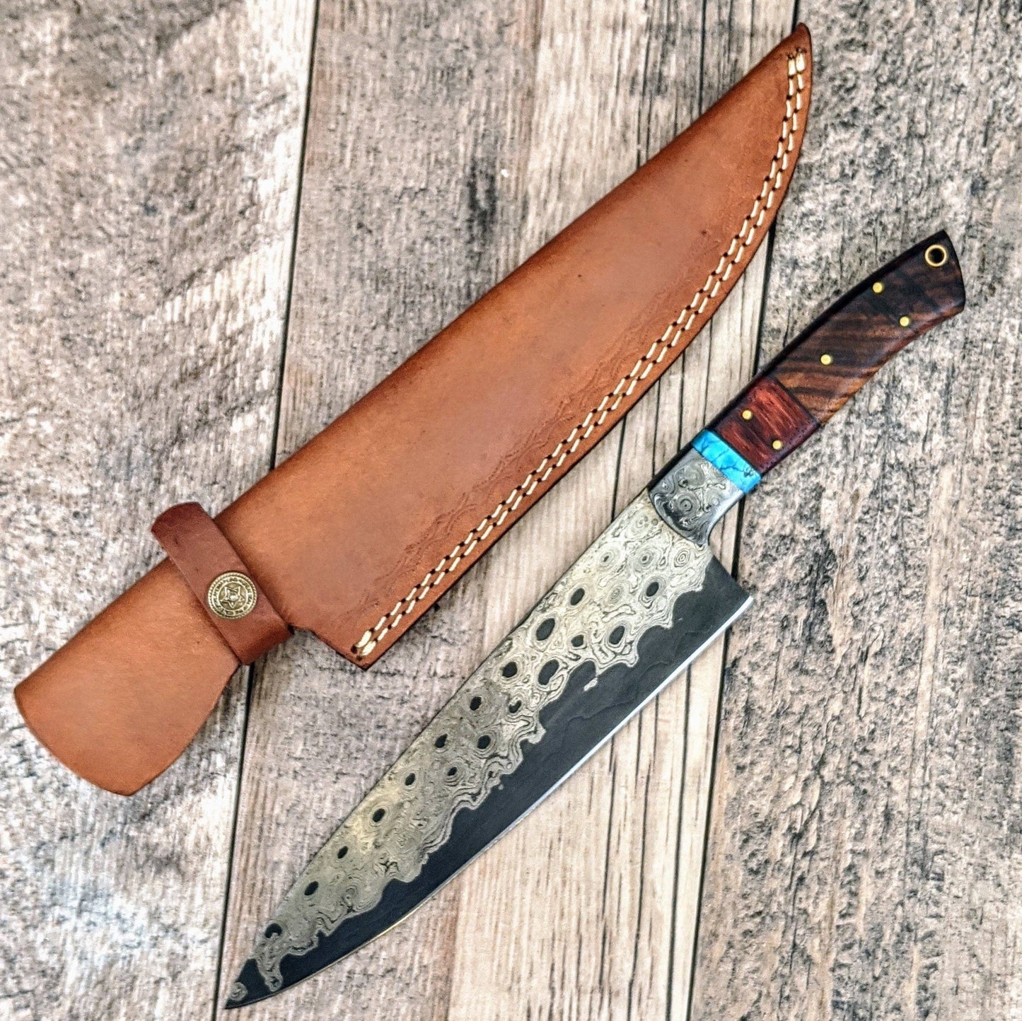 Damascus 13" Chef Knife