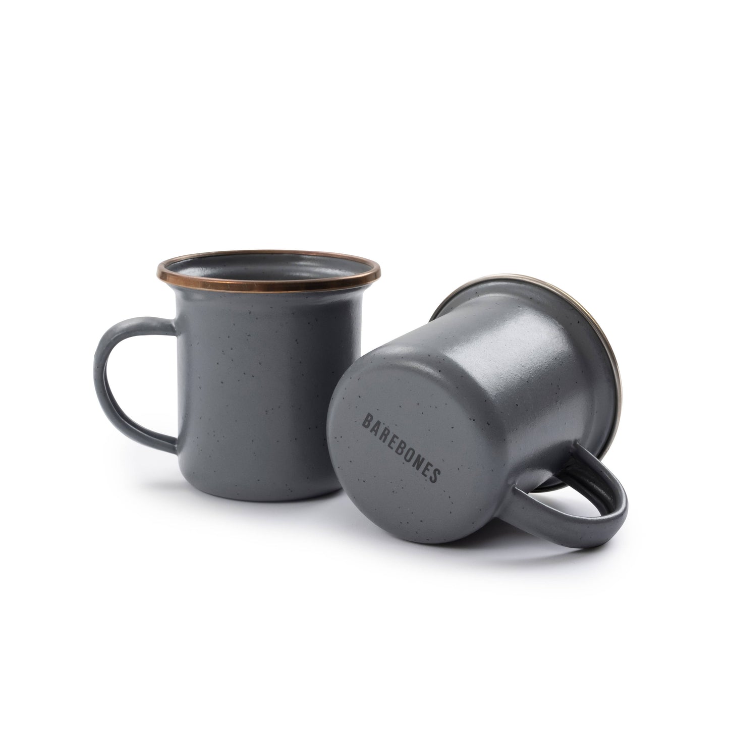 Enamel Espresso Cup (Set of 2): Slate Grey