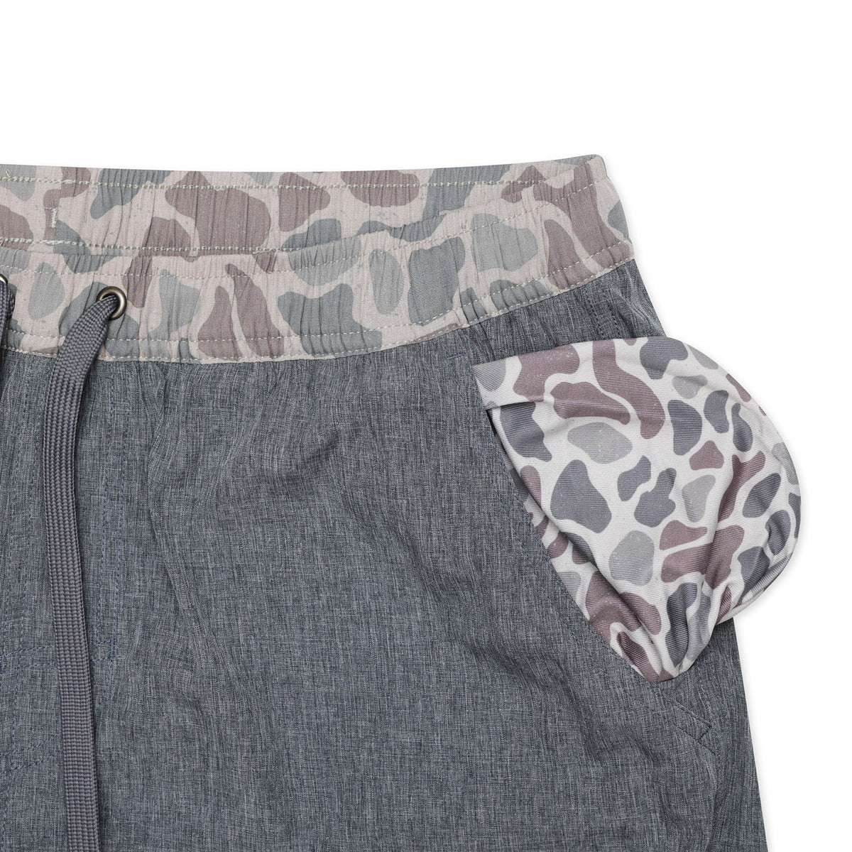 Athletic Short - Grizzly Grey - Classic Deer Camo Liner Liner: 7"