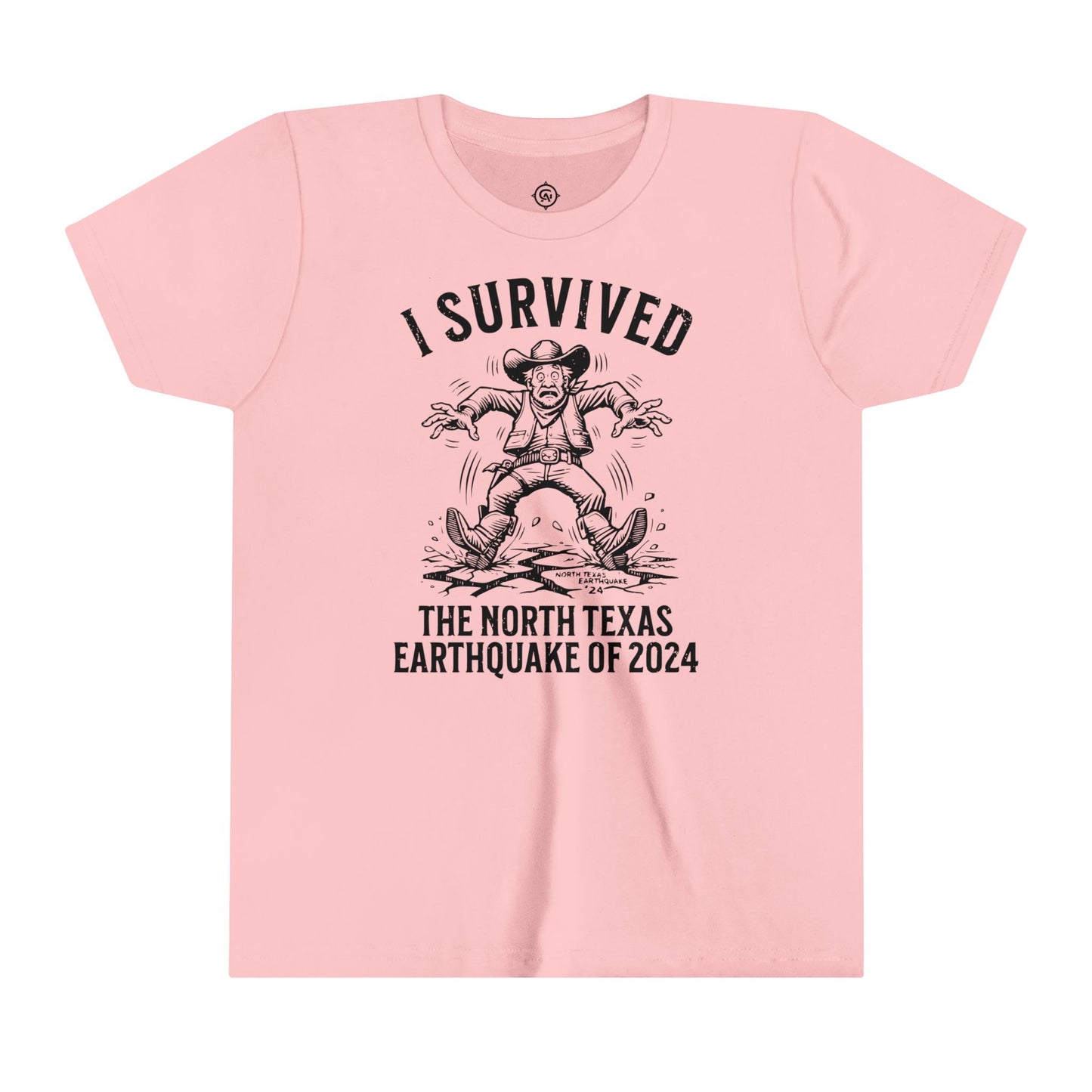 "I Survived the North Texas Earthquake of 2024!" Youth T-Shirt