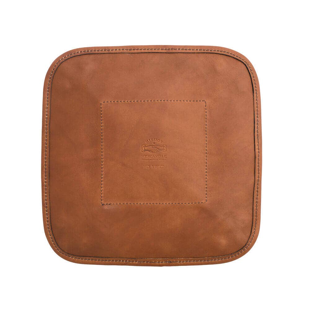 Campaign Waxed Canvas Desk Caddy: Hickory / Navy