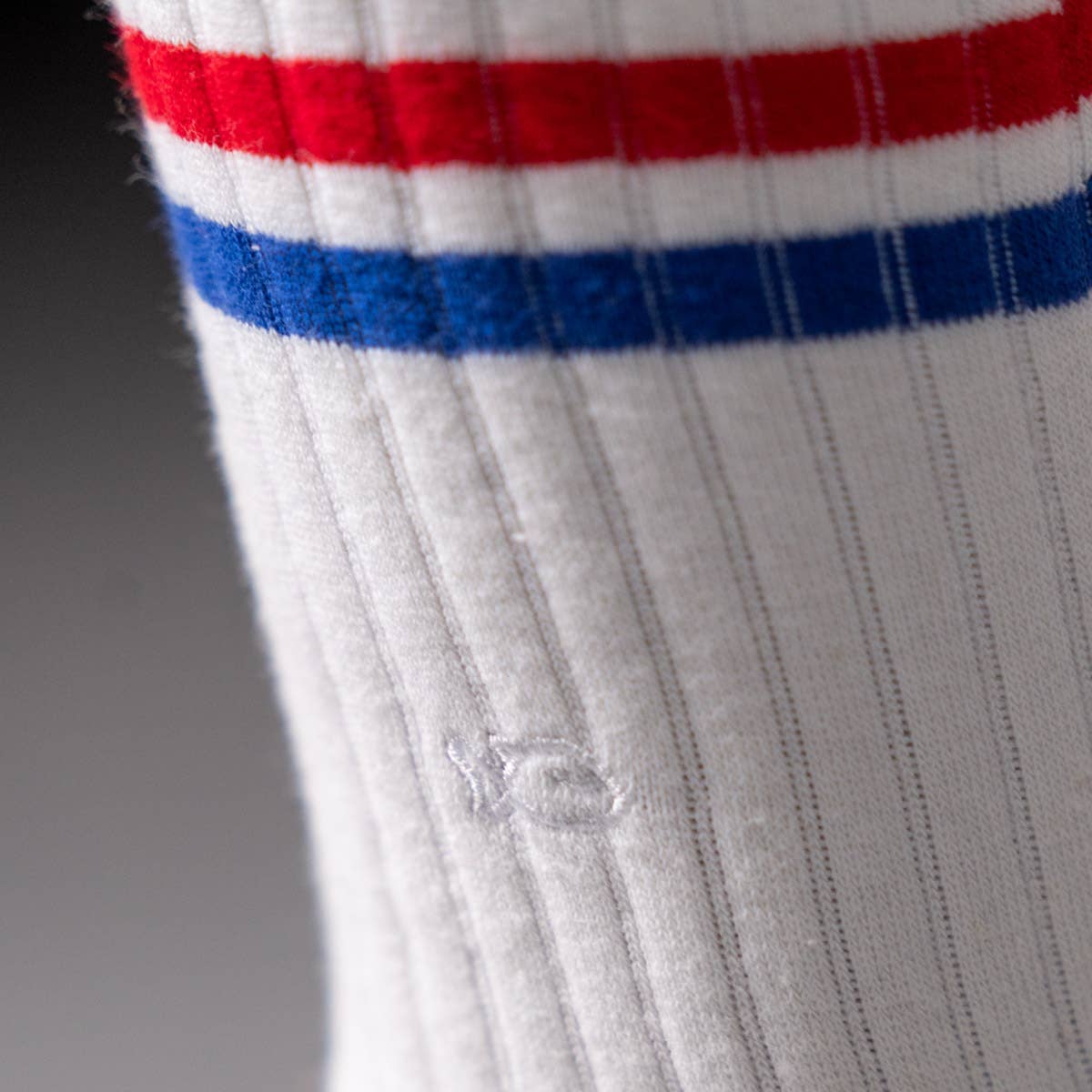 Retro combed cotton socks - French white: One size