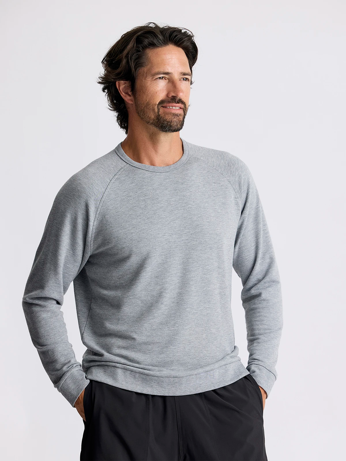 Men’s Bamboo Lightweight Fleece Crew