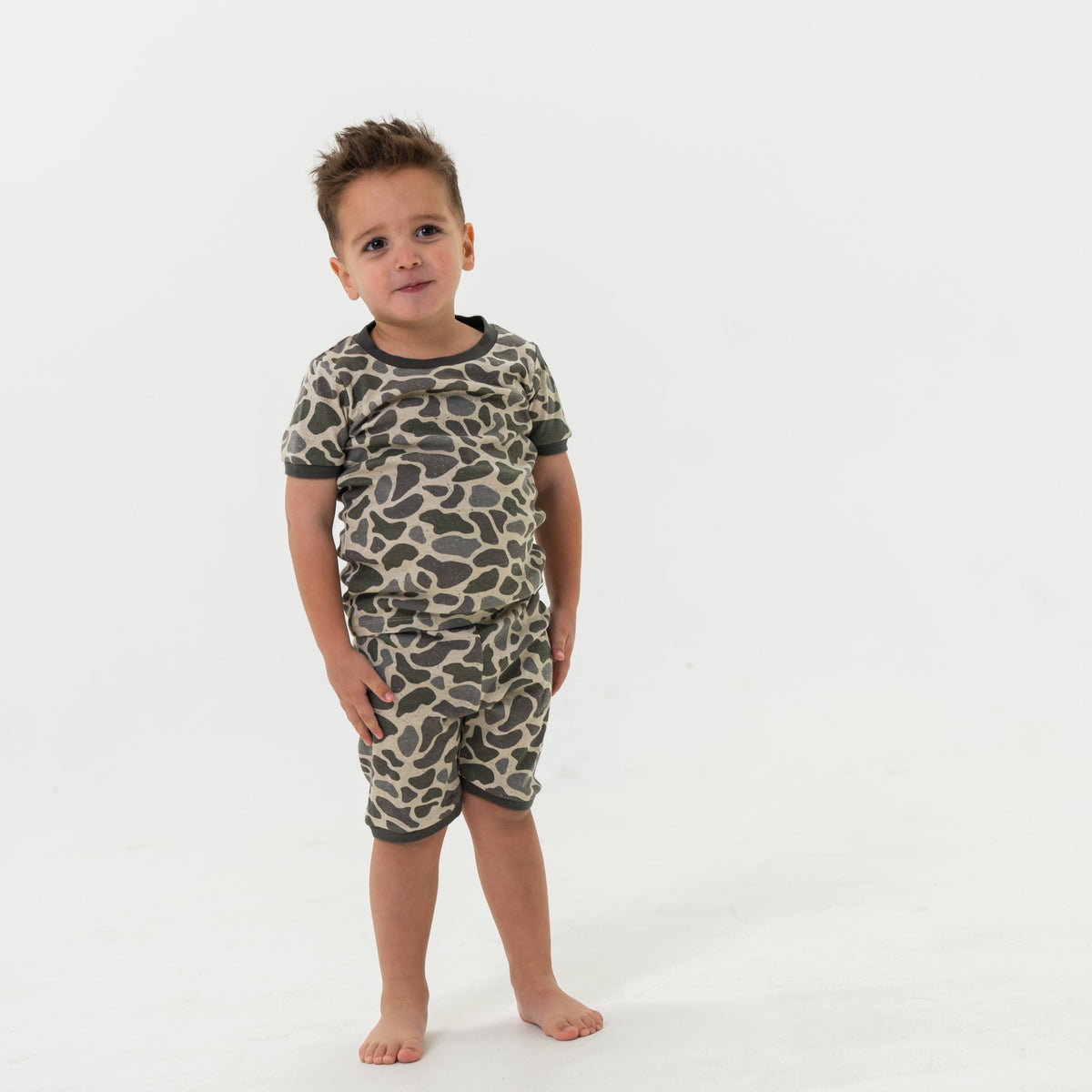 Youth Sleep Short Set- Classic Deer Camo