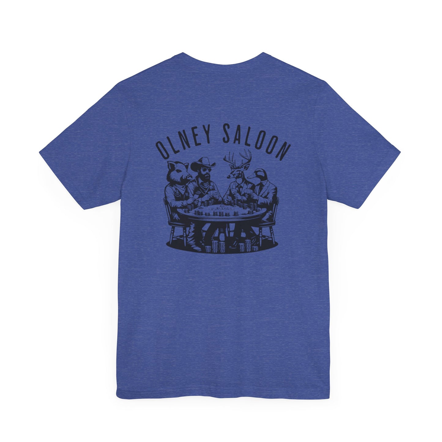 Olney Saloon Tee - Heather Royal Blue