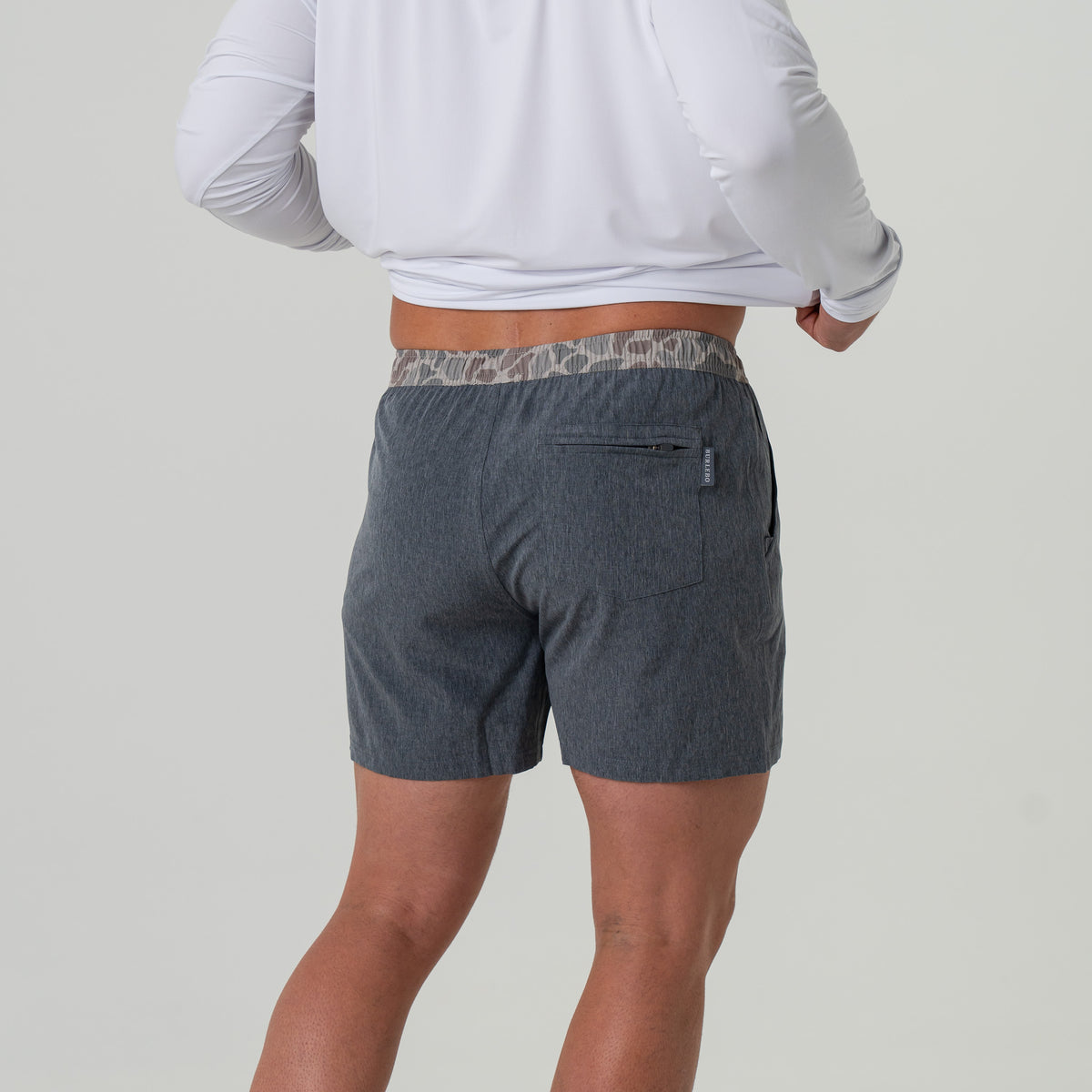 Athletic Short - Grizzly Grey - Classic Deer Camo Liner Liner: 7"