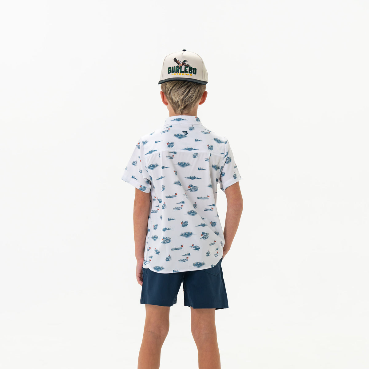 Youth-Performance Button Up-Lake Weekend