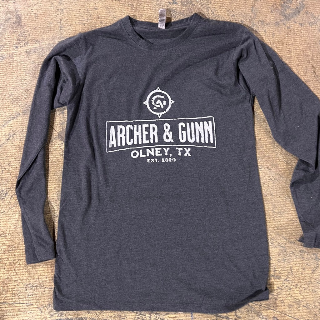 Archer & Gunn rustic charcoal heather Long sleeve Tee