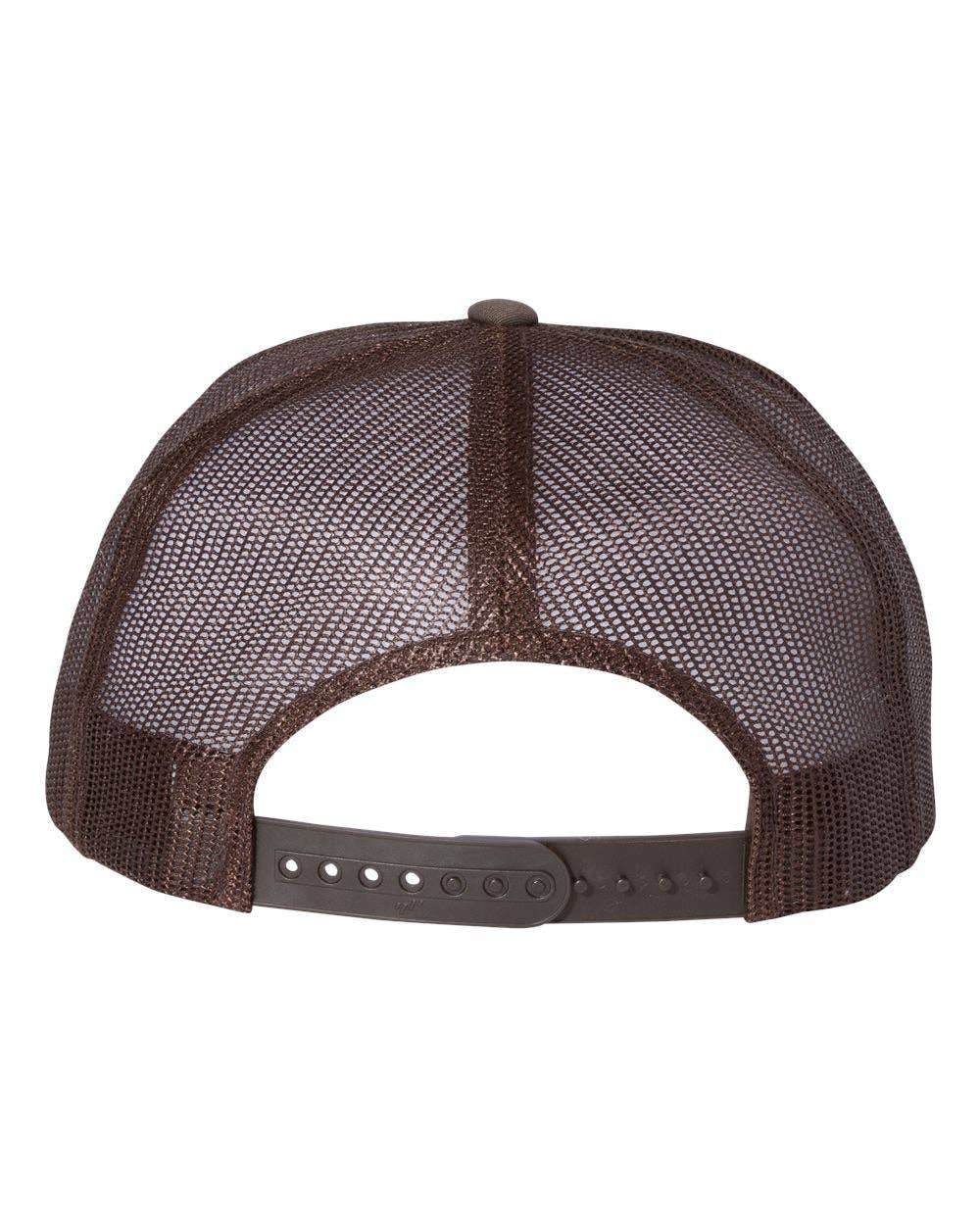 YP Classics®, Yupoong 6006 - Flat Bill Trucker Cap - 6006: White