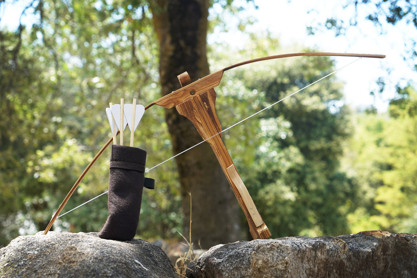 Toy Crossbow with Bolts & Felt Quiver: 32"