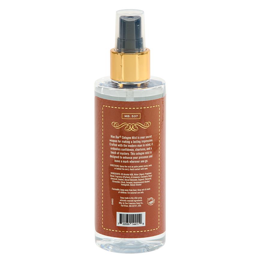 MAN BAR COLOGNE MIST SPICED TOBACCO
