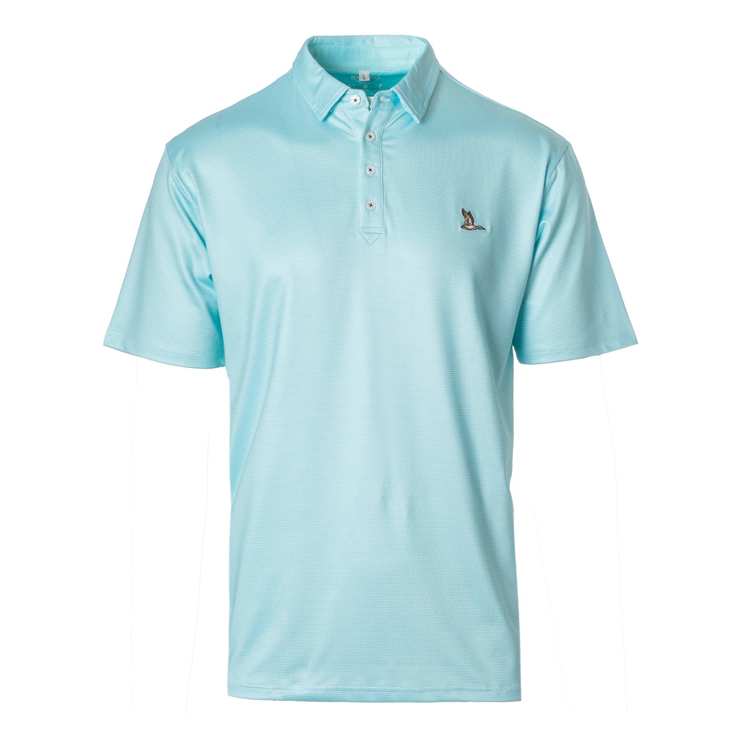 Roost Mallard Polo (RW-144): Aqua/White / L