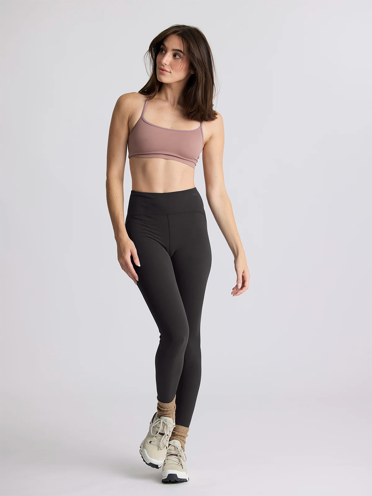 Women's Highmile Legging-Black Sand