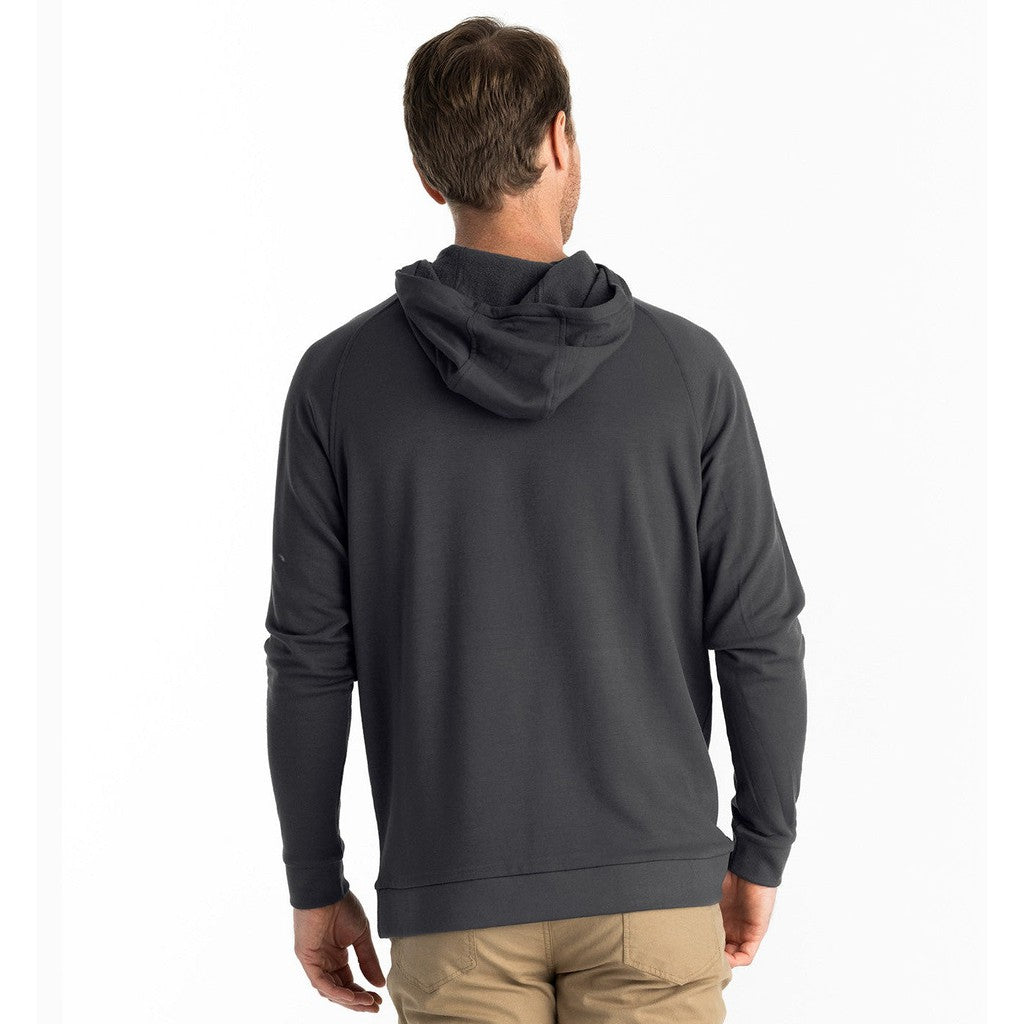 Men's Bamboo Lightweight Fleece Hoody - Black Sand