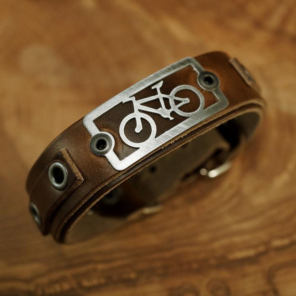Mountain Bike Bracelet - Horween Brown