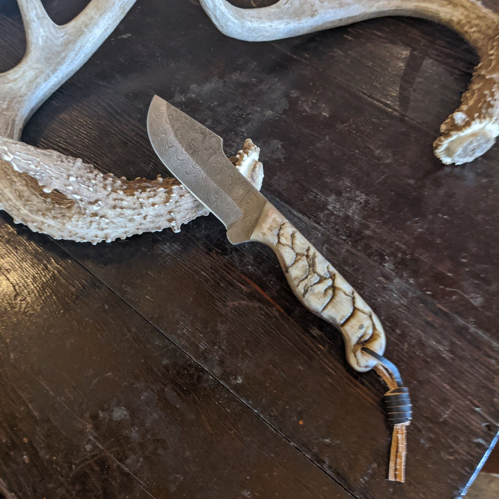 9-3/4" Damascus Bowie