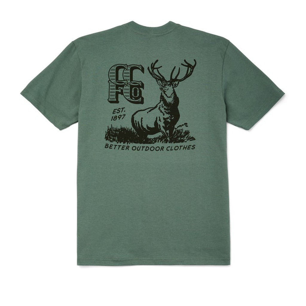 PIONEER GRAPHIC T-SHIRT - Balsam Green