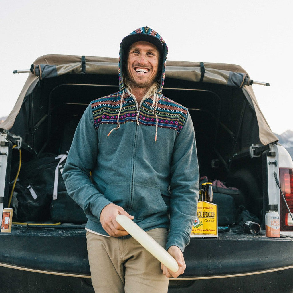 Shaman Hoodie - Smoked Blue / Helio Jacquard