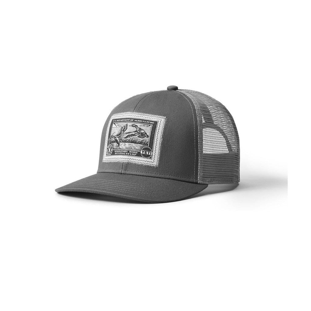 DUCK STAMP TRUCKER HAT - Gray