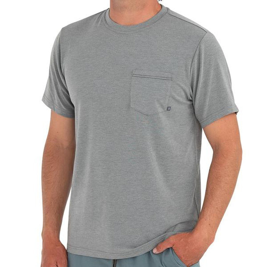 Men's Bamboo Flex Pocket Tee - Heather Graphite