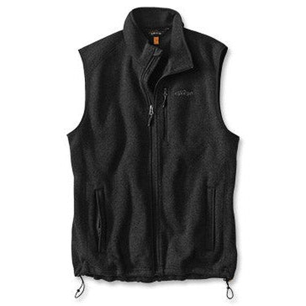 SWEATER FLEECE VEST - Black